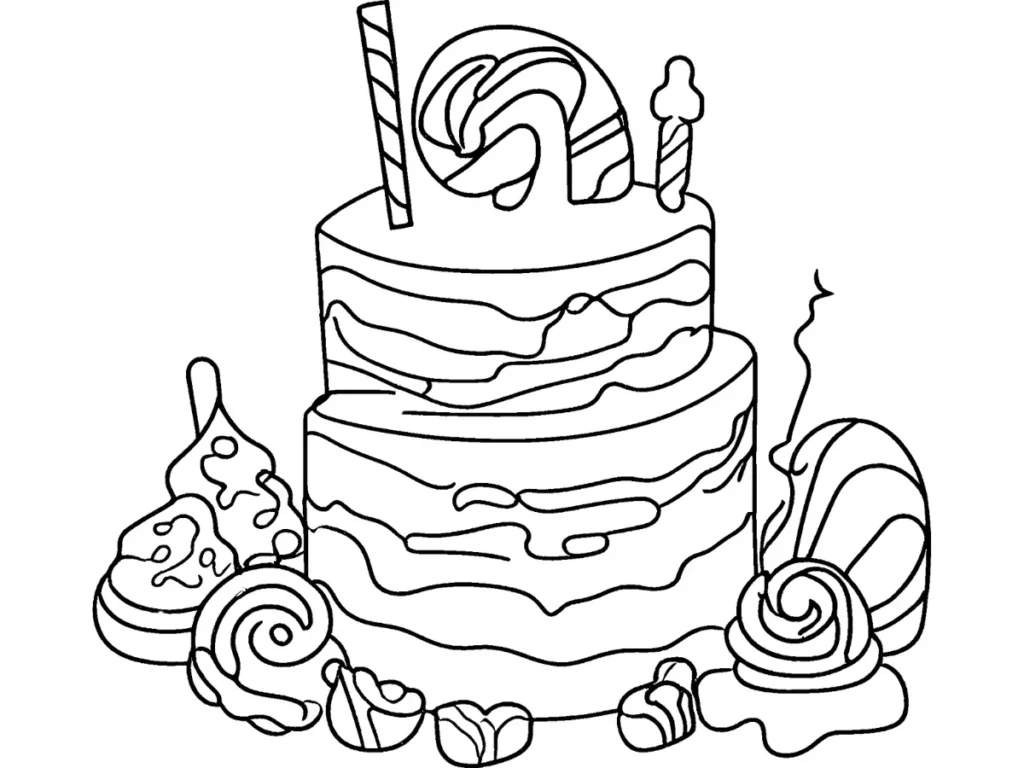 candy-themed background for Cakey.