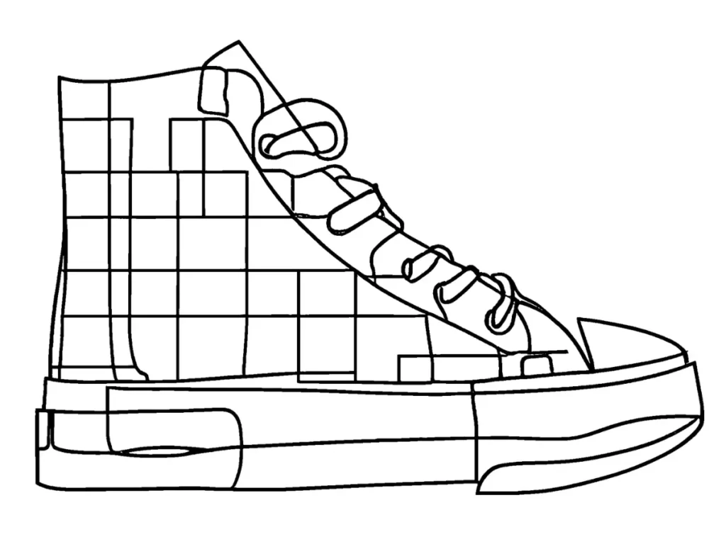checkered pattern to Gabby’s shoes.