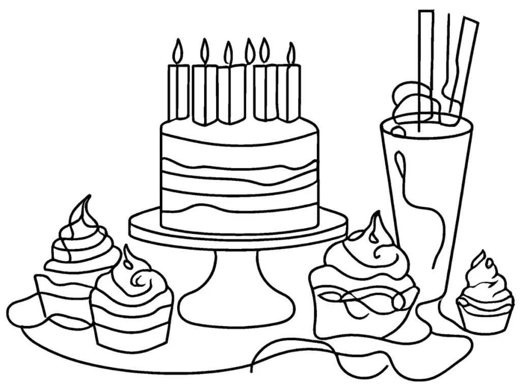 chocolate-themed scene for Cakey