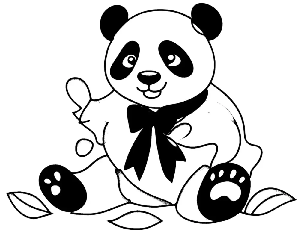 Color Pandy Paws’ bow in a bold shade.