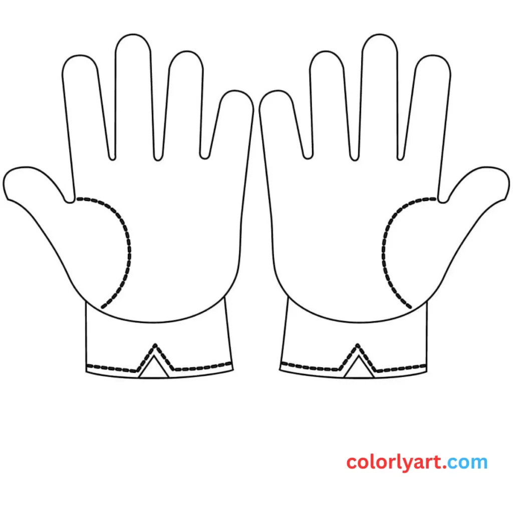 Color Vegeta’s gloves in white.