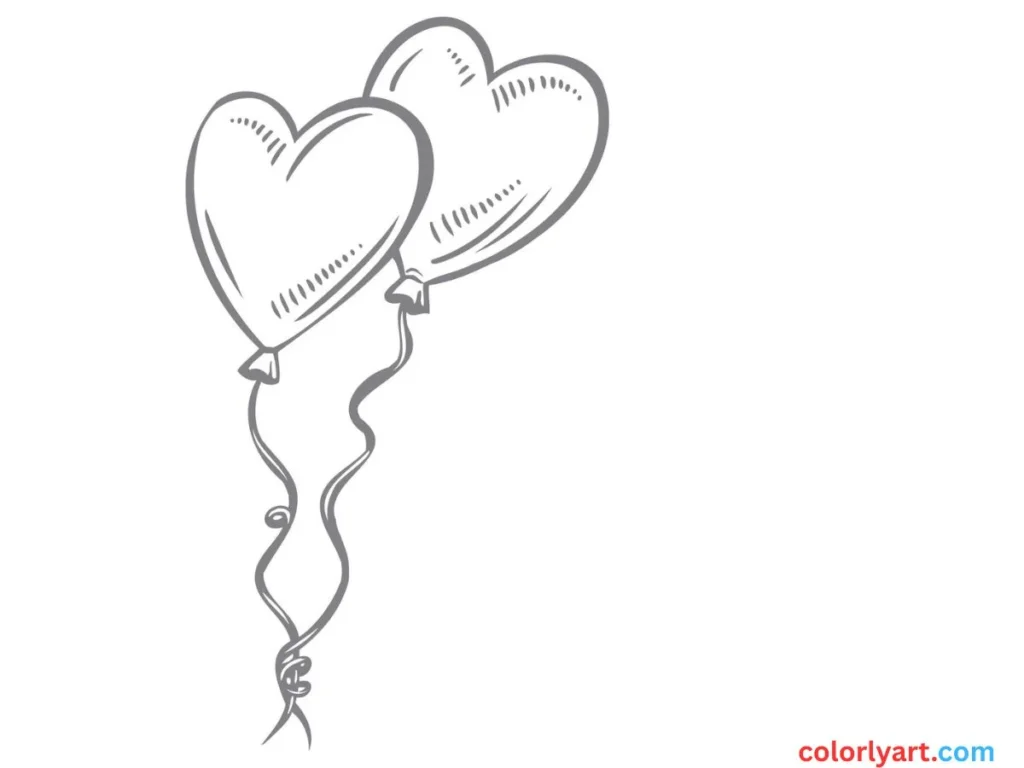 Decorate a heart balloon