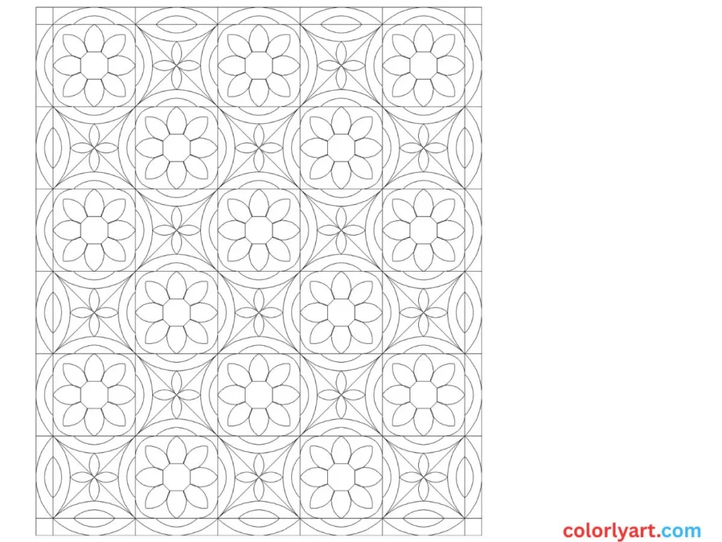 heart-patterned quilt page.