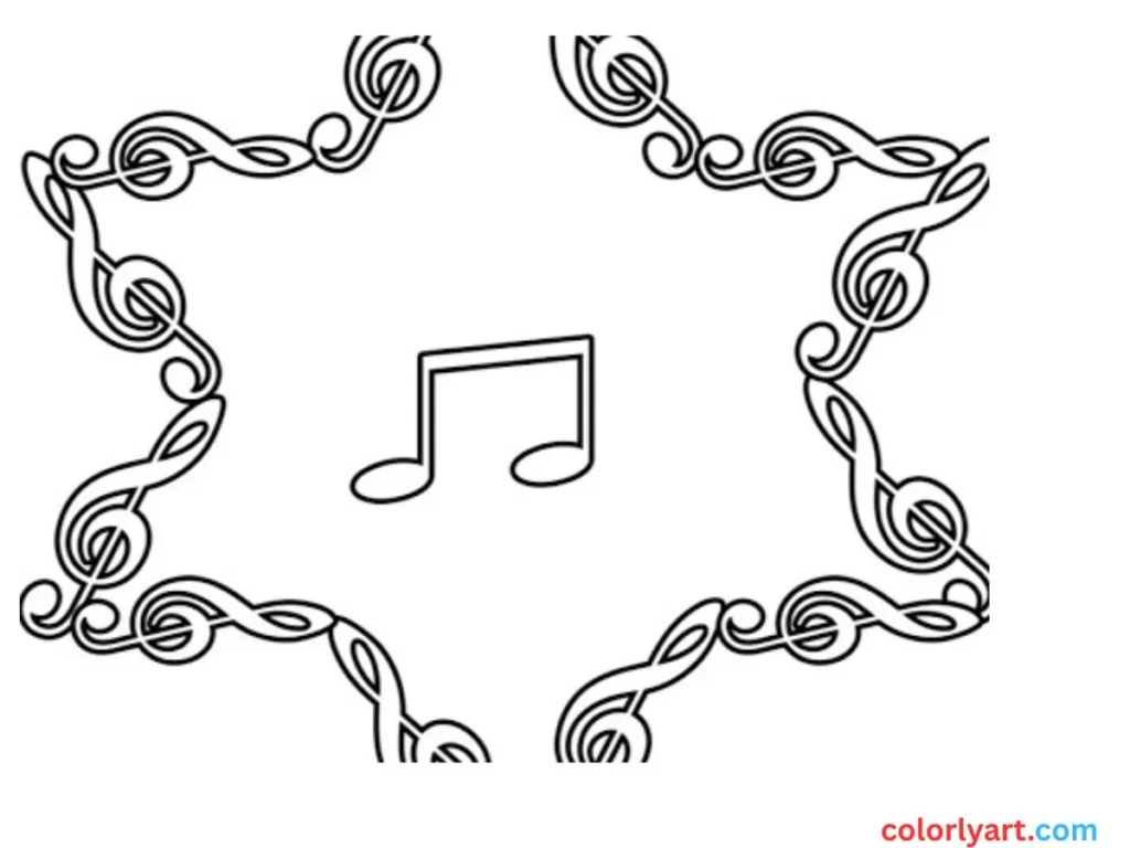 heart-shaped music note page