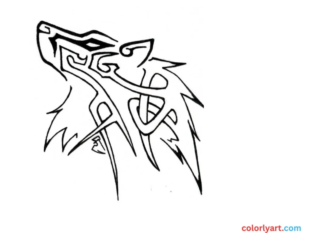heart-shaped tribal pattern.