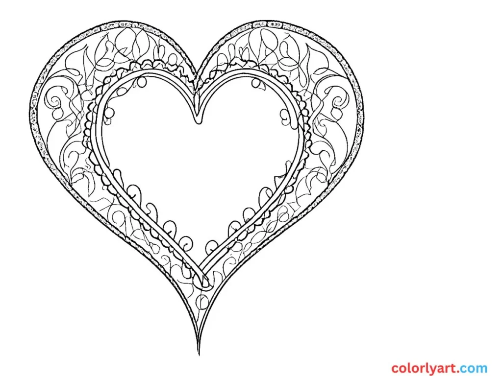 lace-patterned heart page.