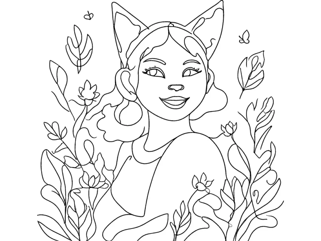 magical cat ears in bright pink.