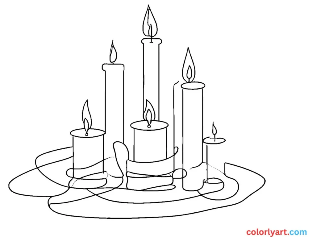 romantic candlelit scene