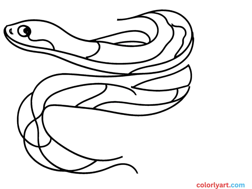 slithering snake with vivid scales.