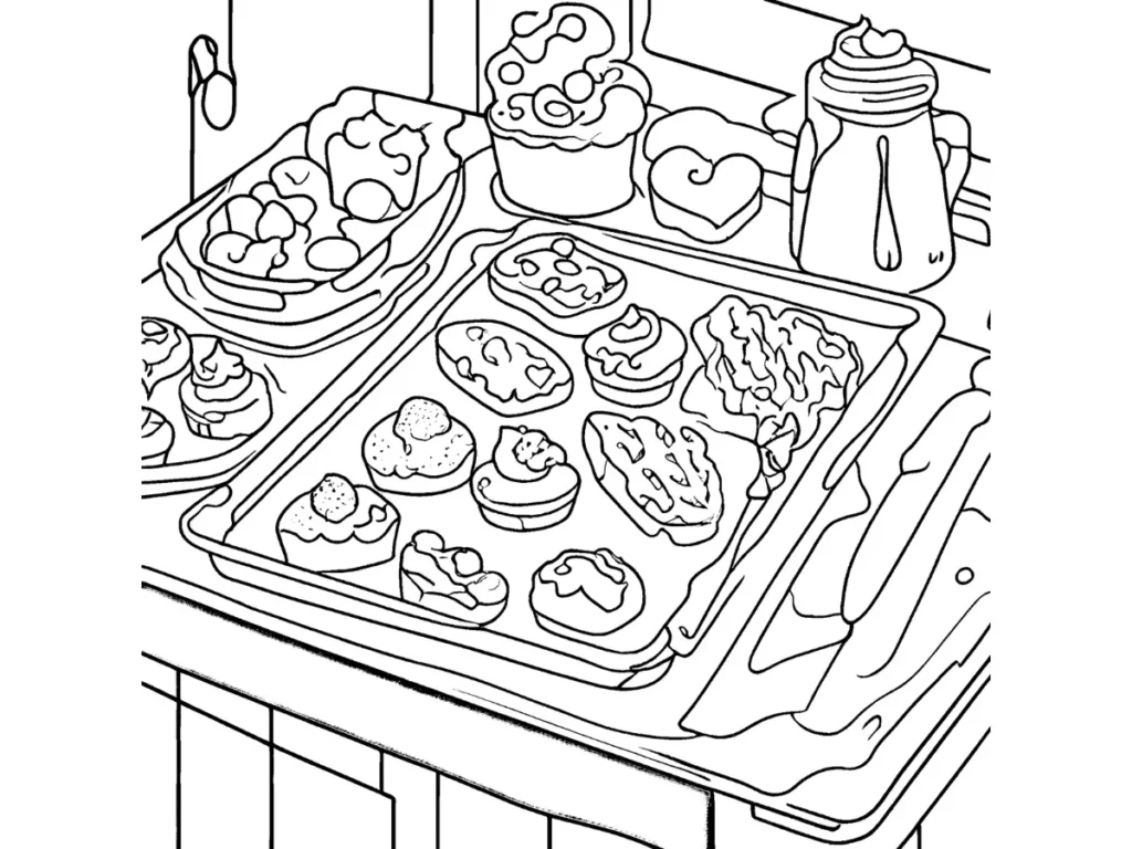 sparkles to Cakey’s baking tray