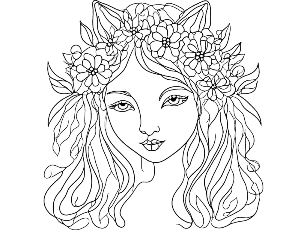sparkly flowers to Kitty Fairy’s hair.