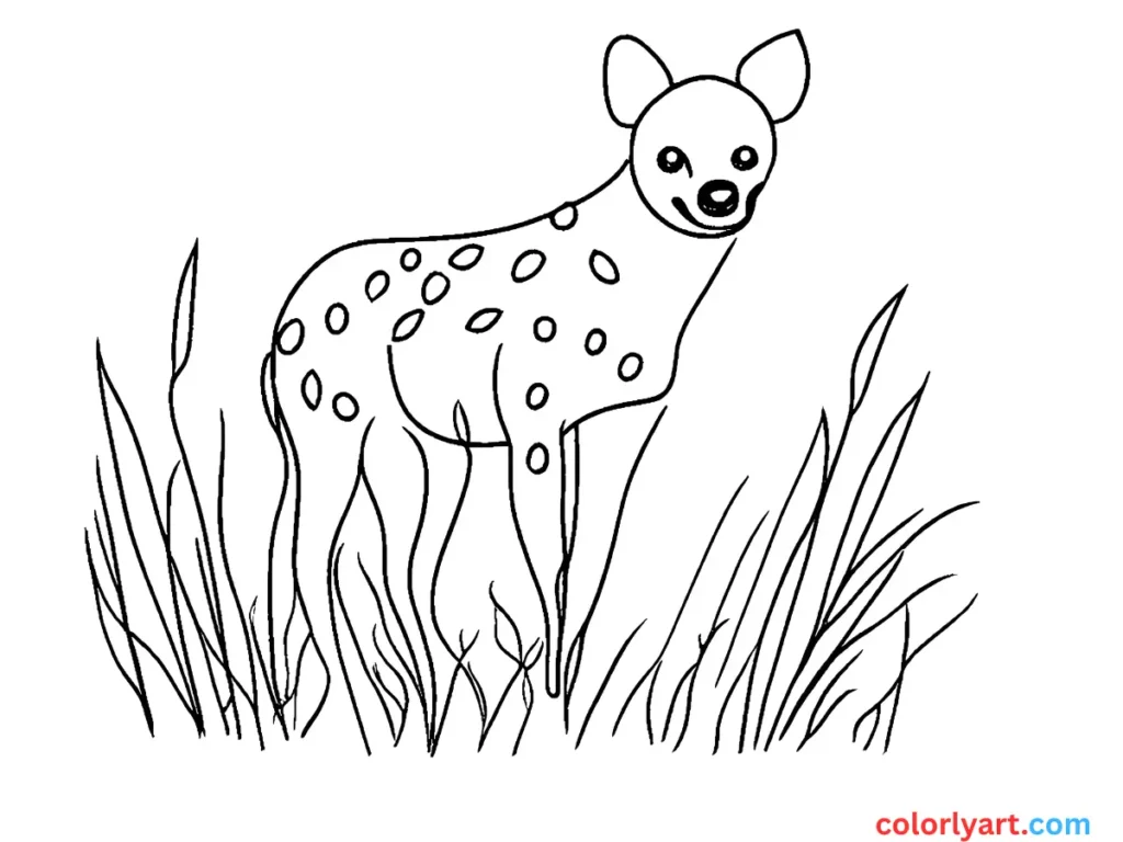 spotted hyena with a cheeky grin
