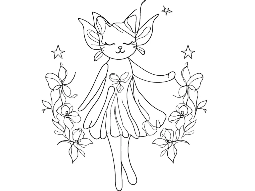 stars to Kitty Fairy’s dress