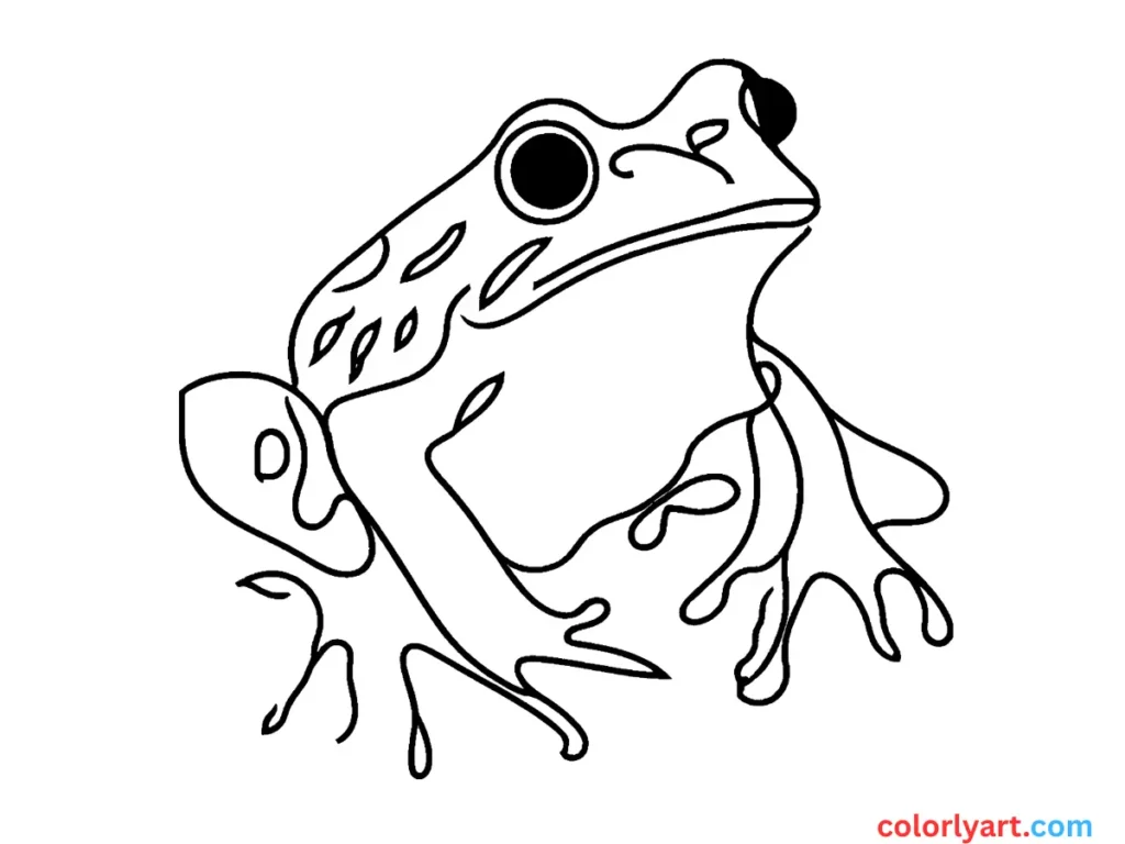 vibrant frog with dazzling spots.