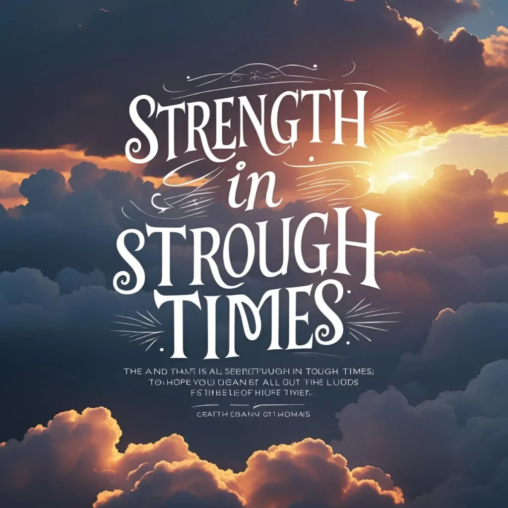 Bible Quotes for Strength in Tough Times