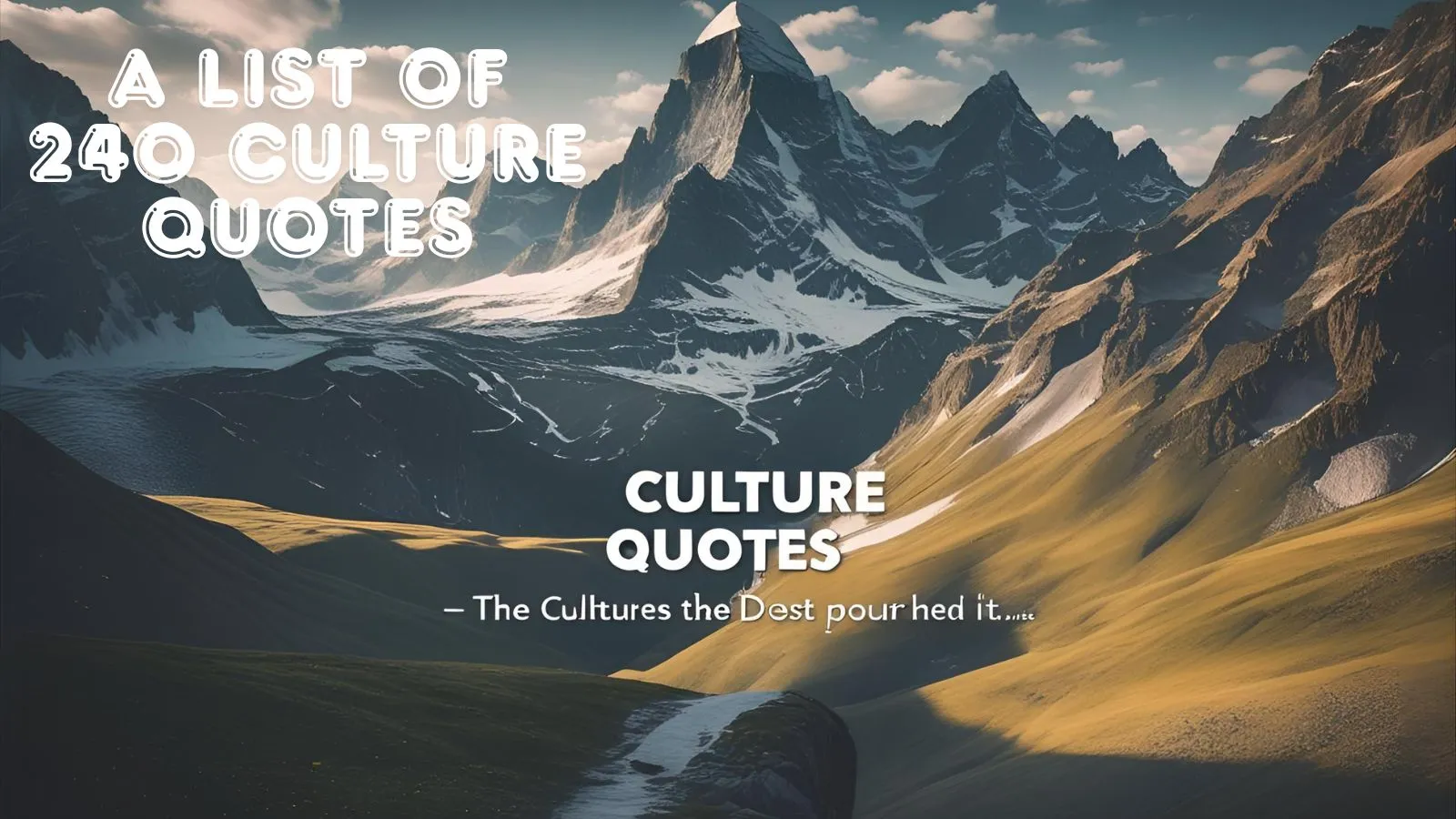 Culture Quotes