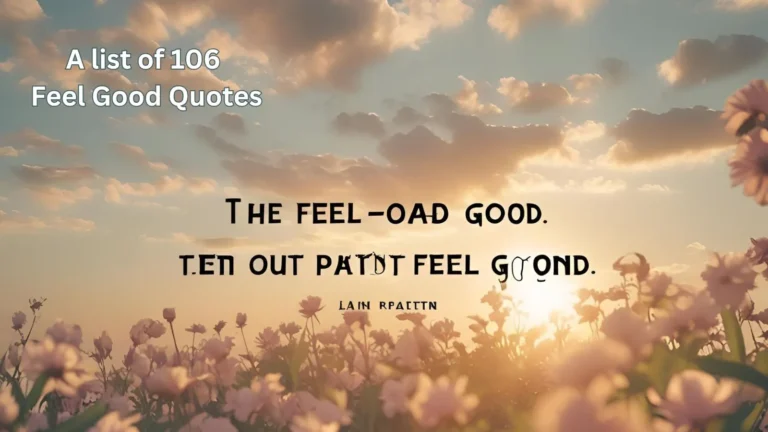 Feel Good Quotes