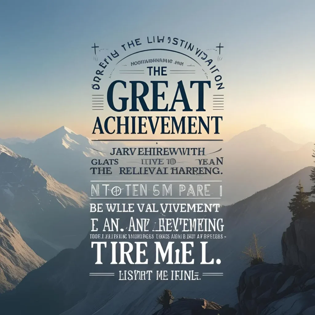Great Achievement Quotes