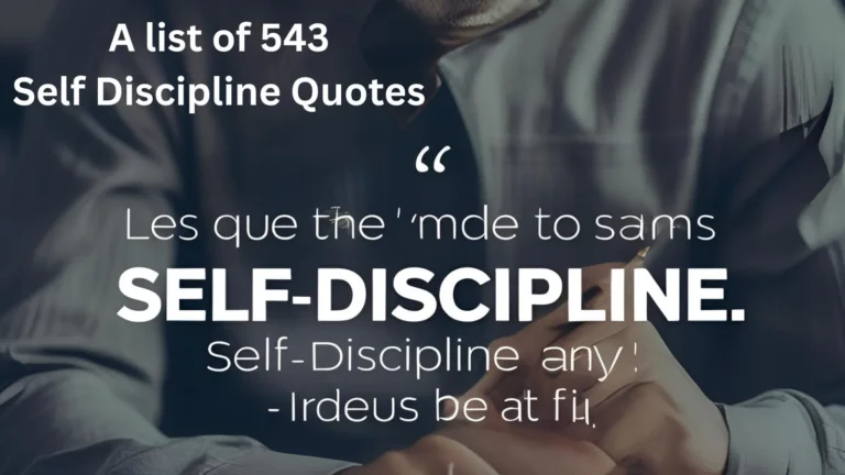 Self Discipline Quotes
