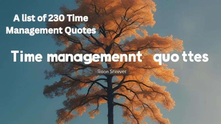 Time Management Quotes