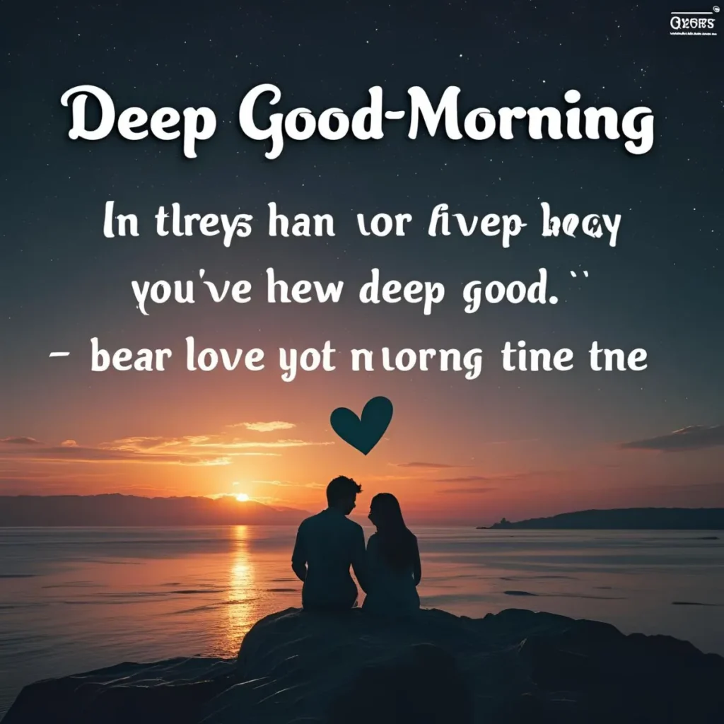 Deep Good Morning Quotes for Love