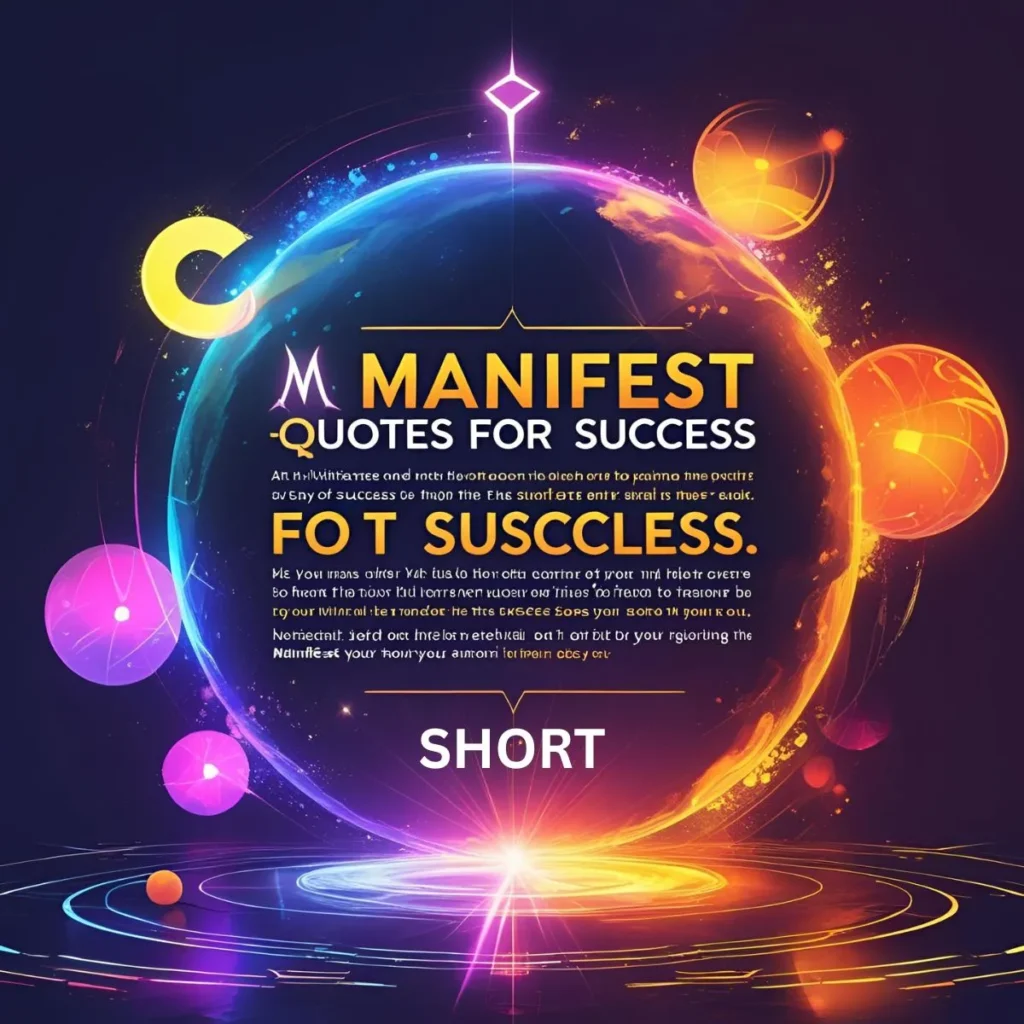 Manifest Quotes for Success