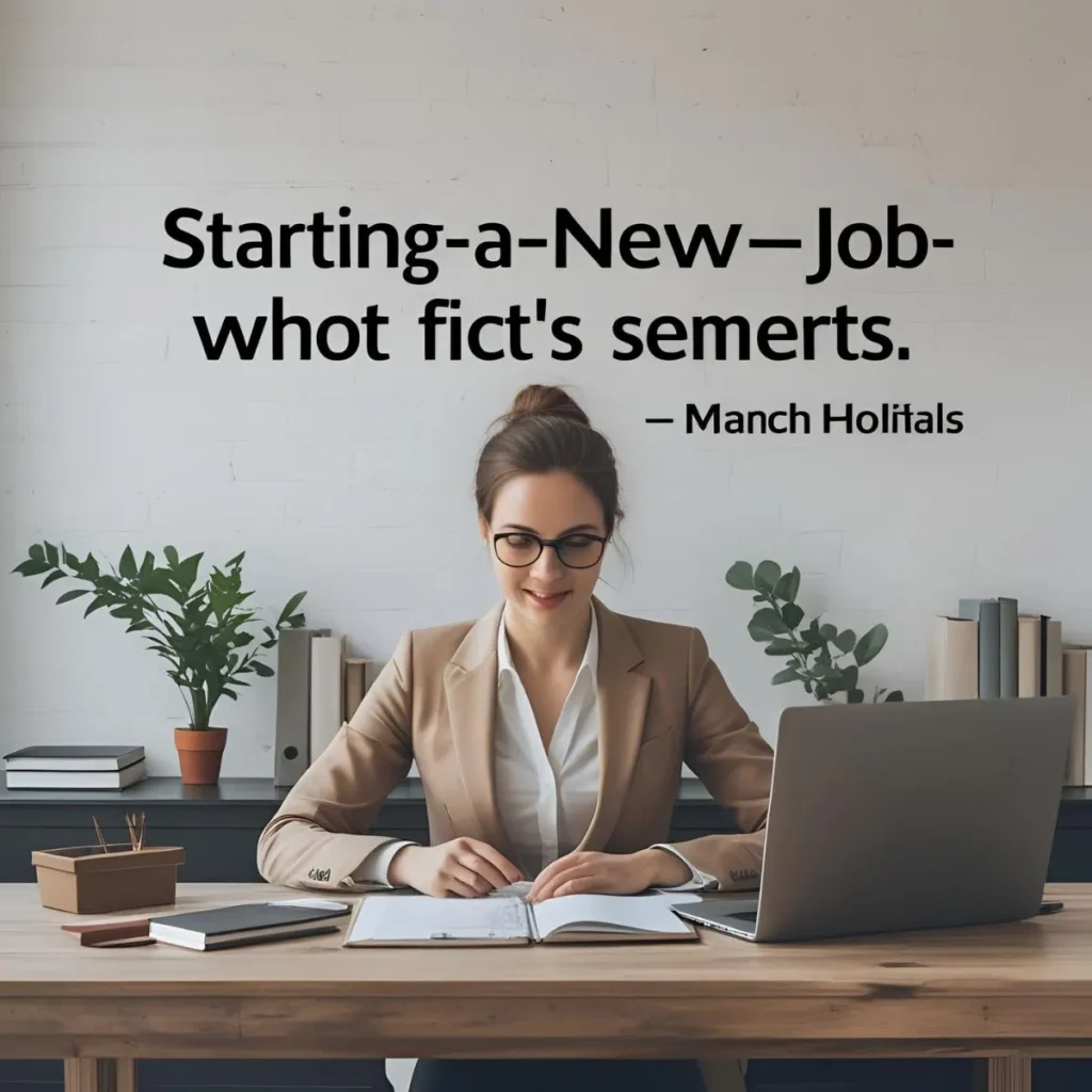 Starting a New Job Quotes