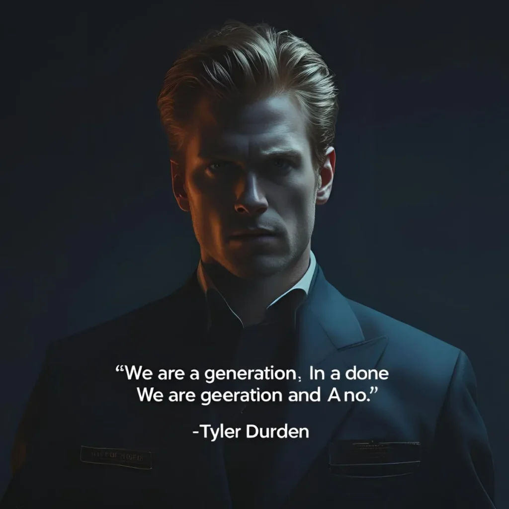 Tyler Durden Quotes We Are a Generation