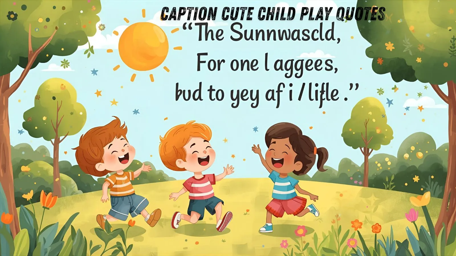 Caption Cute Child Play Quotes